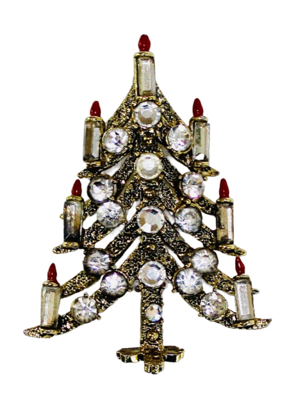 Vintage Pakula Christmas Tree Brooch